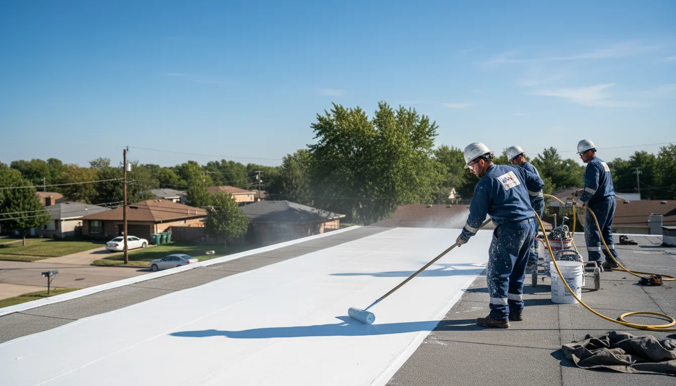 Commercial roof coating in Coaldale, CO near me